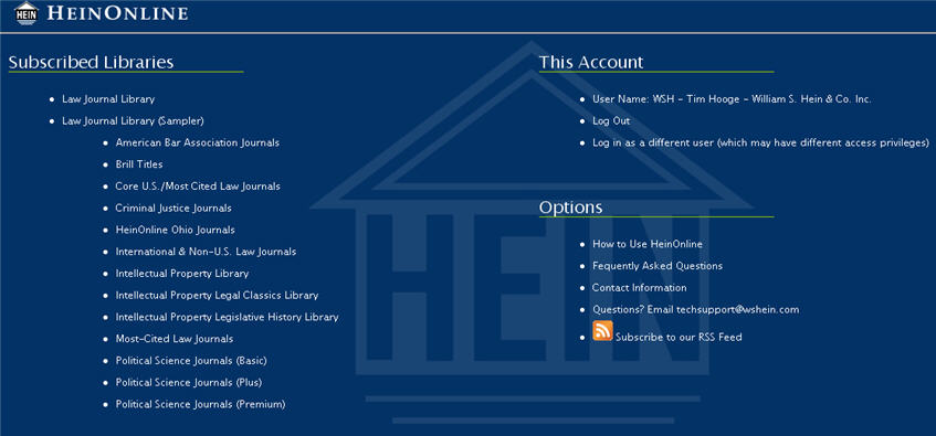 Image of Welcome Screen